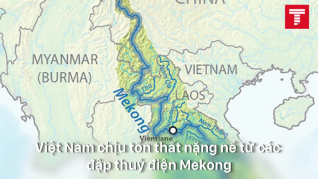 Việt Nam đang chịu tổn thất nặng nề từ các đập thuỷ điện Mekong